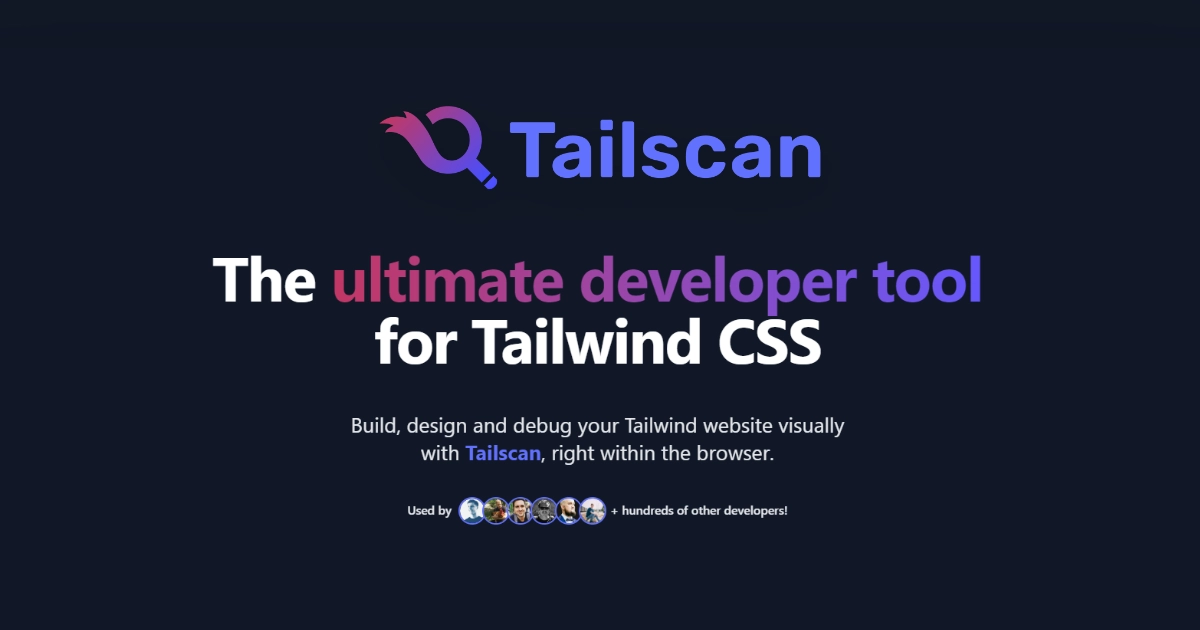 Open Graph image example by Tailscan - Browser inspector for Tailwind CSS
