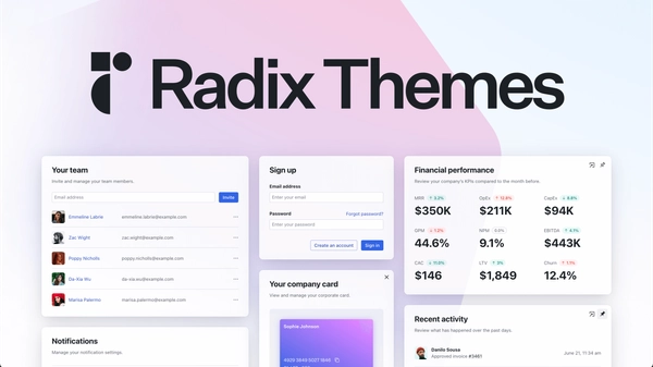 Open Graph image example by Radix UI